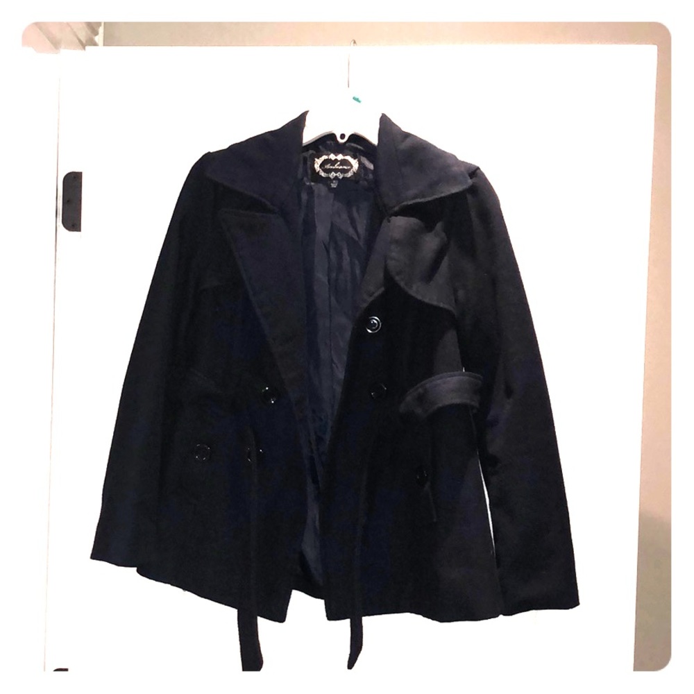 Navy trench coat